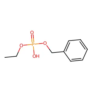 Benzyl ethyl hydrogen phosphate structure