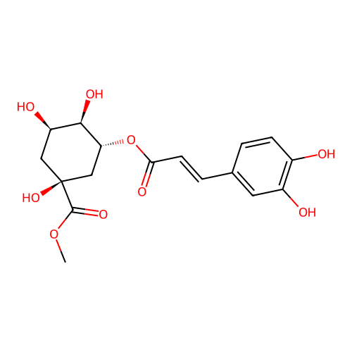 3-O-Caffeoylquinic acid methyl ester structure