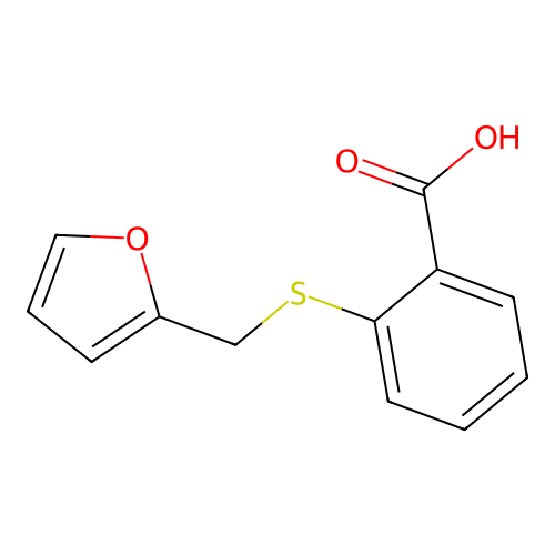 2-{[(Furan-2-yl)methyl]sulfanyl}benzoic acid structure