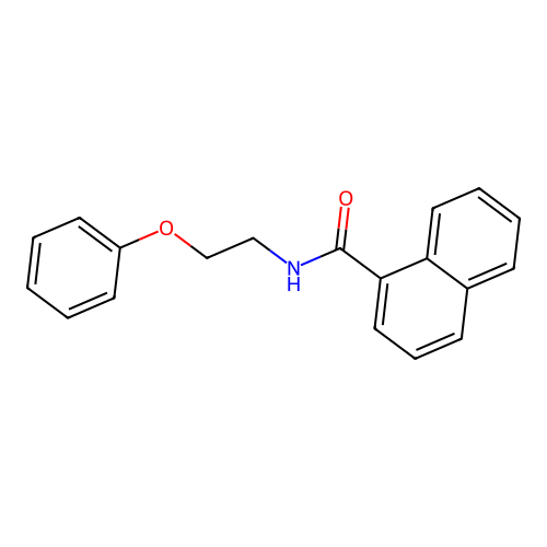 N-(2-苯氧乙基)萘-1-甲酰胺 structure