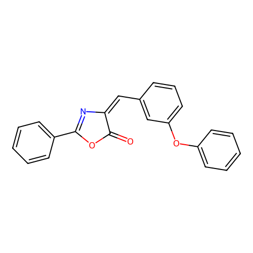 4-[(3-Phenoxyphenyl)methylidene]-2-phenyl-1,3-oxazol-5-one structure