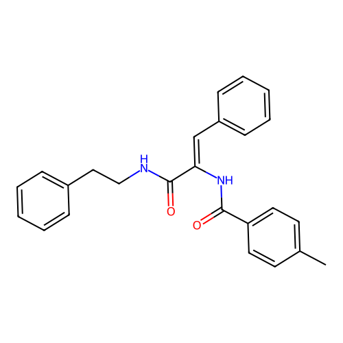 (2Z)-2-[(4-methylphenyl)formamido]-3-phenyl-N-(2-phenylethyl)prop-2-enamide structure