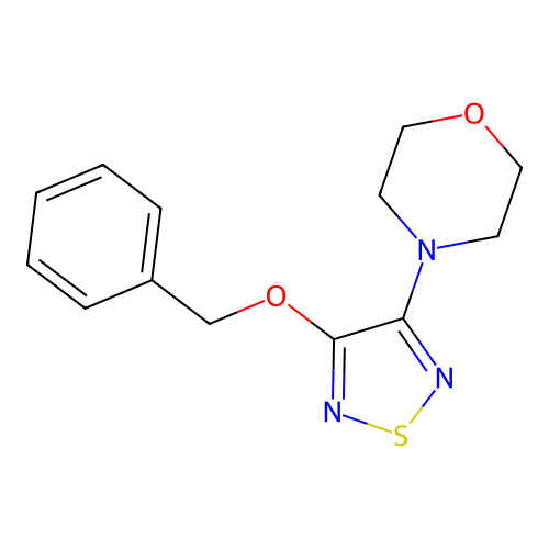 4-[4-(Benzyloxy)-1,2,5-thiadiazol-3-yl]morpholine structure