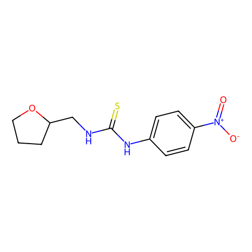 1-(4-Nitrophenyl)-3-(tetrahydrofuran-2-ylmethyl)thiourea structure