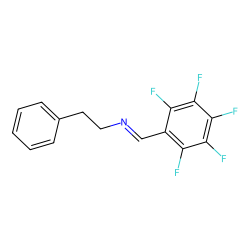 Benzeneethanamine, N-[(pentafluorophenyl)methylene]- structure
