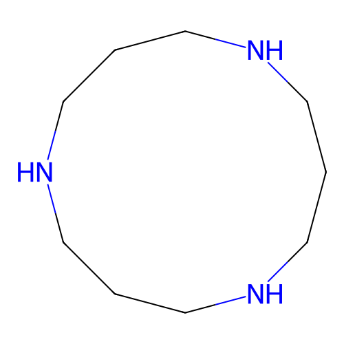 1,5,9-Triazacyclododecane structure