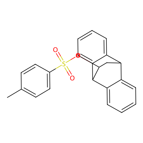 9,10-Dihydro-9,10-ethanoanthracen-11-OL P-tosylate structure