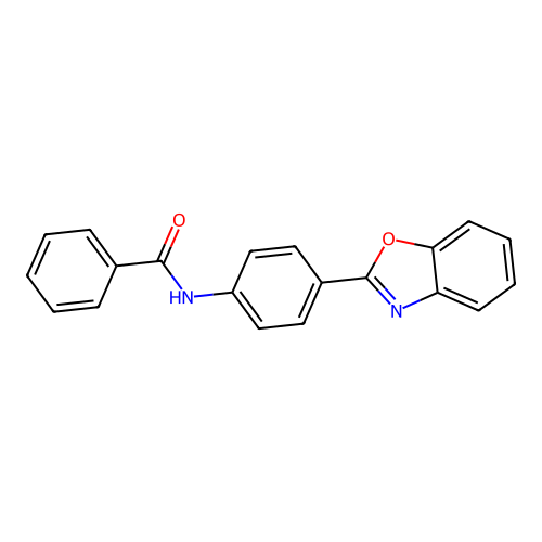 N-[4-(1,3-benzoxazol-2-yl)phenyl]benzamide structure