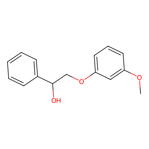 2-(3-Methoxyphenoxy)-1-phenylethanol structure