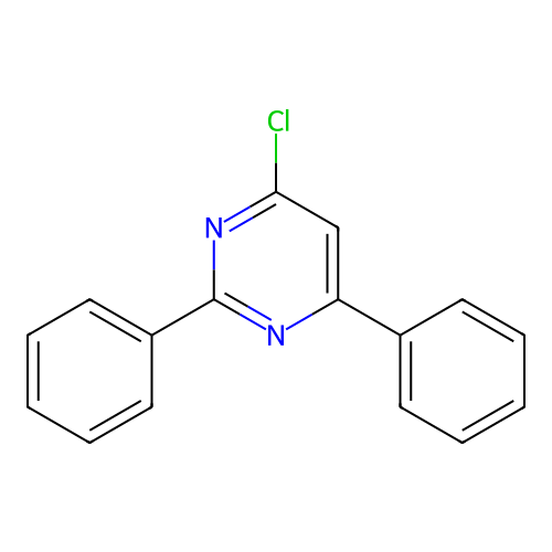 4-Chloro-2,6-diphenylpyrimidine structure