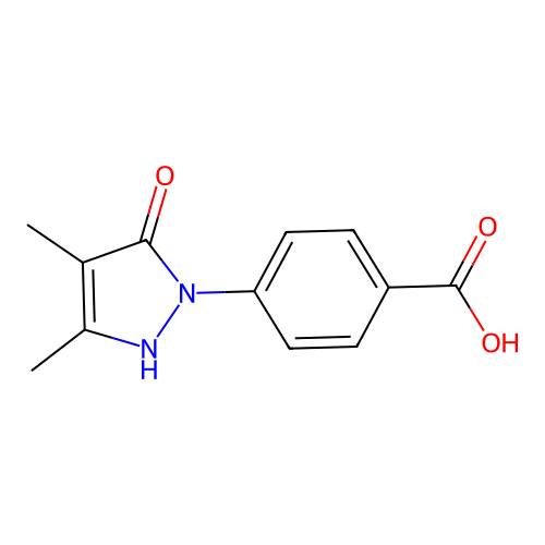 4-(5-Hydroxy-3,4-dimethyl-pyrazol-1-yl)-benzoic acid structure