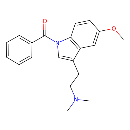 [3-(2-Dimethylamino-ethyl)-5-methoxy-indol-1-yl]-phenyl-methanone structure