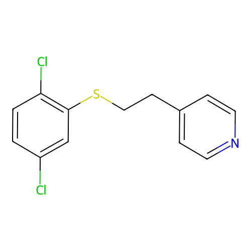 4-(2-((2,5-Dichlorophenyl)thio)ethyl)pyridine structure