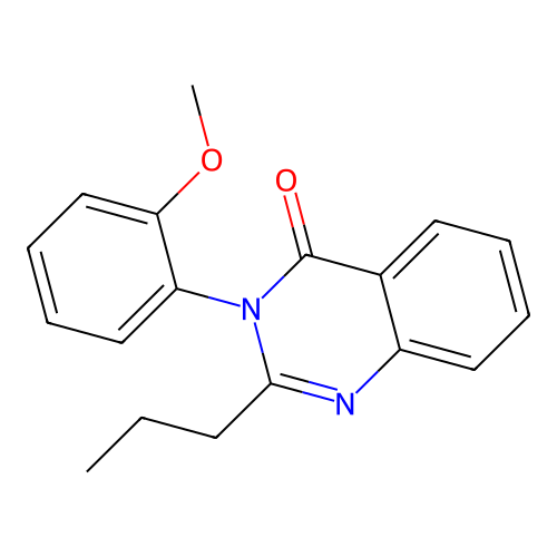 3-(2-methoxyphenyl)-2-propylquinazolin-4(3H)-one structure