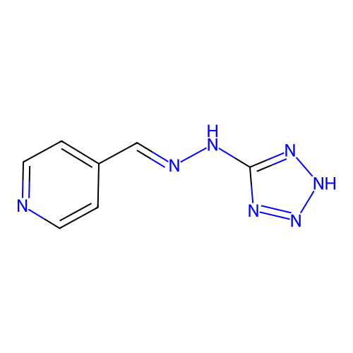 4-{[2-(1H-tetrazol-5-yl)hydrazinylidene]methyl}pyridine structure