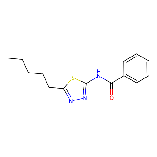 N-(5-Pentyl-1,3,4-thiadiazol-2-yl)benzamide structure