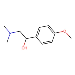 2-(Dimethylamino)-1-(4-methoxyphenyl)ethanol structure