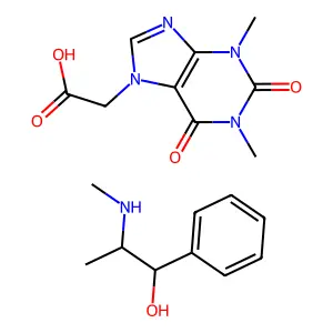 Ephedrine acefyllinate structure