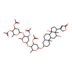 Digoxin, teraacetate structure