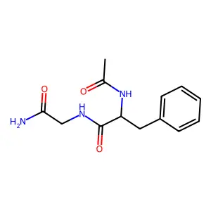 N-乙酰苯丙氨酰甘氨酰胺 structure