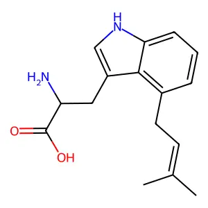 4-(3-Methylbut-2-enyl)-L-tryptophan structure