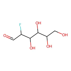2-deoxy-2-fluoro-alpha-D-glucose structure