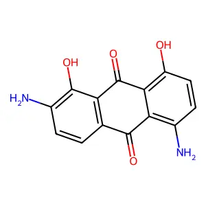 2,5-Diamino-1,8-dihydroxyanthraquinone structure