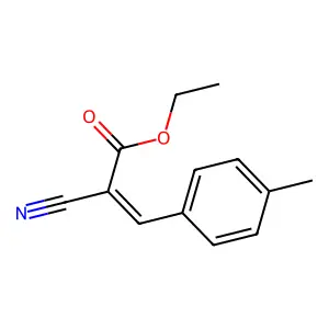 Ethyl alpha-cyano-4-methylcinnamate structure