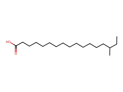 15-Methylheptadecanoic acid structure