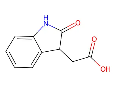Oxindole-3-acetic acid structure