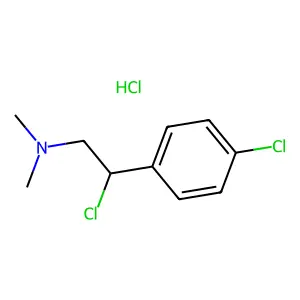 Phenethylamine, beta,4-dichloro-N,N-dimethyl-, hydrochloride structure
