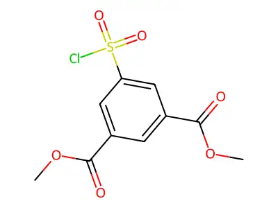 1,3-Benzenedicarboxylic acid, 5-(chlorosulfonyl)-, 1,3-dimethyl ester structure