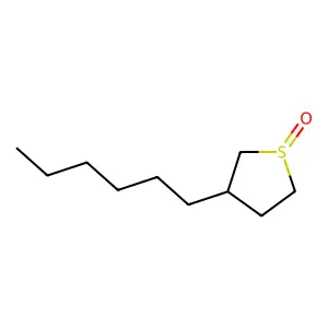 3-Hexyl-1lambda~4~-thiolan-1-one structure