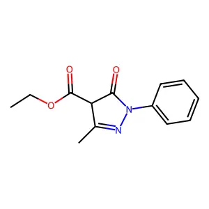 ethyl 3-methyl-5-oxo-1-phenyl-4H-pyrazole-4-carboxylate structure