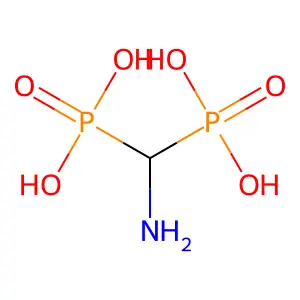 氨基亚甲基二膦酸 structure