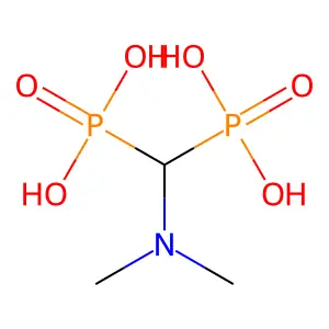 (二甲氨基亚甲基)二膦酸 structure