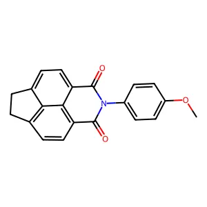 2-(4-methoxyphenyl)-6,7-dihydro-1H-indeno[6,7,1-def]isoquinoline-1,3(2H)-dione structure