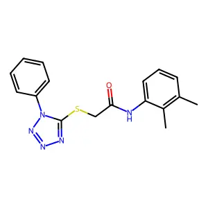 N-(2,3-dimethylphenyl)-2-[(1-phenyl-1H-1,2,3,4-tetrazol-5-yl)sulfanyl]acetamide structure