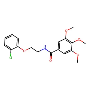 N-[2-(2-chlorophenoxy)ethyl]-3,4,5-trimethoxybenzamide structure
