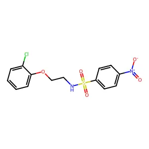 N-[2-(2-chlorophenoxy)ethyl]-4-nitrobenzenesulfonamide structure