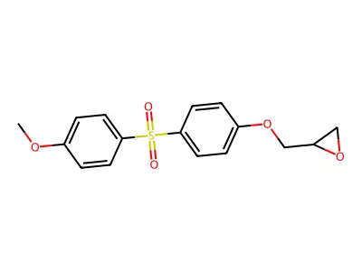 2-[[4-(4-Methoxyphenyl)sulfonylphenoxy]methyl]oxirane structure