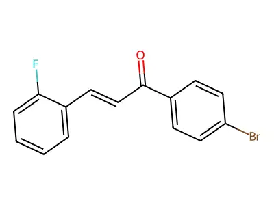 1-(4-Bromophenyl)-3-(2-fluorophenyl)prop-2-en-1-one structure