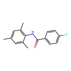 4-氟-N-均三甲苯基苯甲酰胺 structure