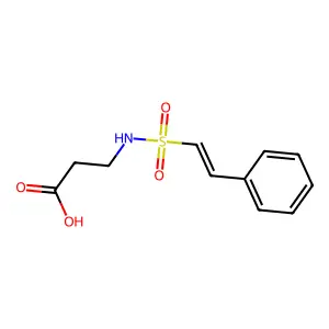 3-(2-Phenylethenesulfonamido)propanoic acid structure