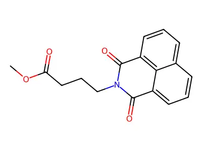 Methyl 1,3-dioxo-1H-benz[de]isoquinoline-2(3H)-butanoate structure