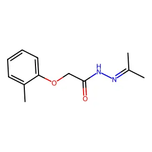 2-(2-methylphenoxy)-N-(propan-2-ylideneamino)acetamide structure