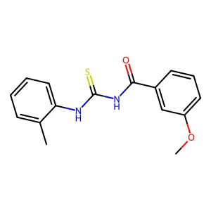 3-methoxy-N-[(2-methylphenyl)carbamothioyl]benzamide structure