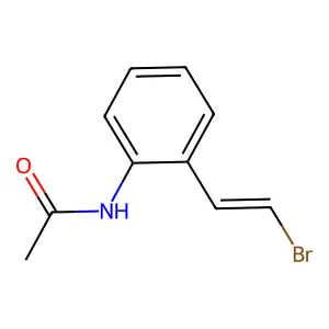 N-[2-(2-bromoethenyl)phenyl]acetamide structure