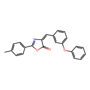 2-(4-Methylphenyl)-4-[(3-phenoxyphenyl)methylene]-5(4H)-oxazolone structure