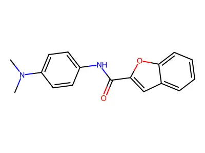 N-[4-(dimethylamino)phenyl]-1-benzofuran-2-carboxamide structure